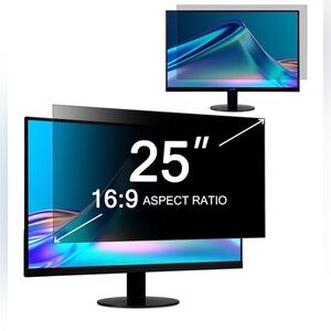 NEW ZOEGAA 25” Computer Privacy Screen Filter 16:9 Widescreen Monitor 21.8x12.3"
